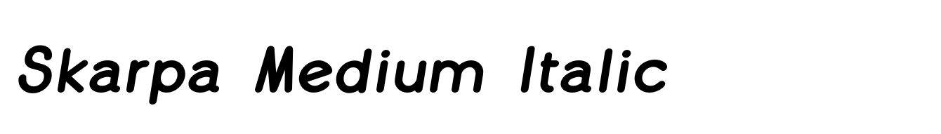 Skarpa Medium Italic